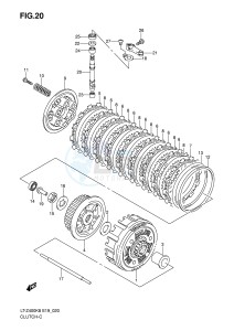 LT-Z400 (E19) drawing CLUTCH