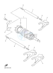 FJR1300AE FJR1300AS (1MD4 1MD5) drawing SHIFT CAM & FORK