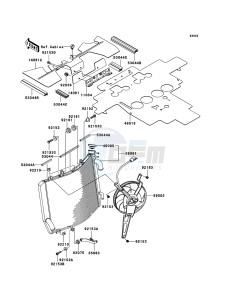 ZZR1400 ZX1400A6F FR GB XX (EU ME A(FRICA) drawing Radiator