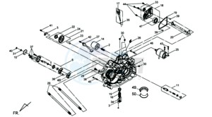 QUADRAIDER 600 drawing CRANKCASEHELFT RIGHT / STARTER