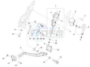 CAPONORD 1200 RALLY E3 ABS (NAFTA) drawing Rear master cylinder