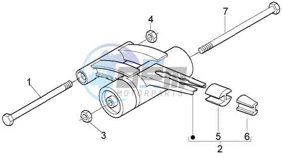 Swinging arm