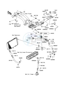 Z750 ABS ZR750MBF FR GB XX (EU ME A(FRICA) drawing Water Pipe