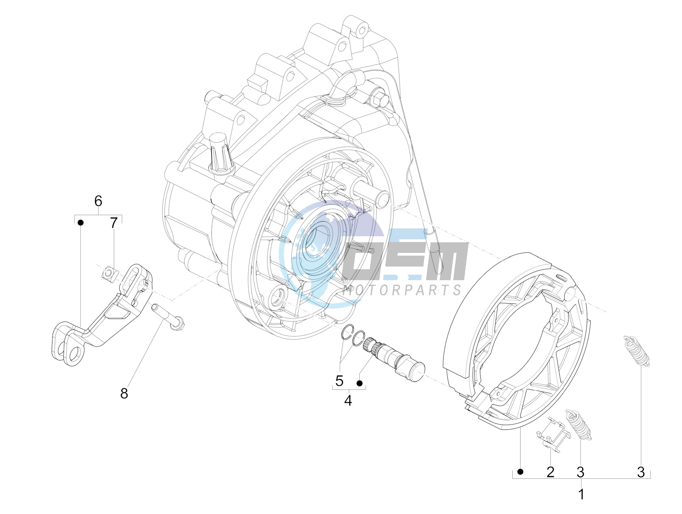 Rear brake - Brake jaw