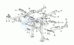 750 X Polizia - PA 2A Serie Polizia/PA 1A Serie drawing Foot rests - lateral stand