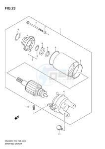 AN400 (E3-E28) Burgman drawing STARTING MOTOR