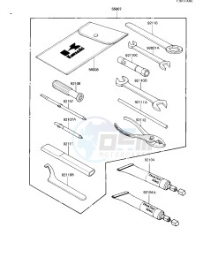 KZ 550 H [GPZ] (H1-H2) [GPZ] drawing OWNER TOOLS -- KZ550-H2- -