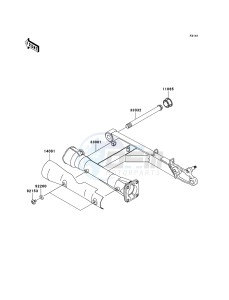 VN1600 MEAN STREAK VN1600B7F GB XX (EU ME A(FRICA) drawing Swingarm