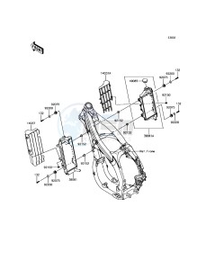 KLX450R KLX450AFF EU drawing Radiator