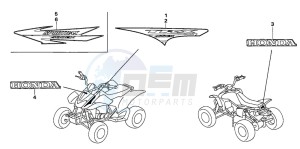 TRX400EX FOURTRAX 400 EX drawing MARK (TRX400EX5,6)