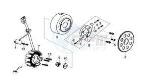 HD2 200 drawing IGNITION / STARTER CLUTCH