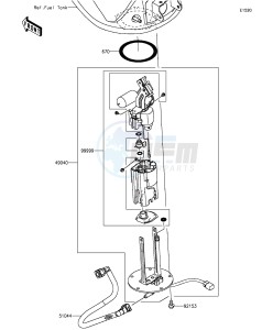 Z1000 ZR1000FFF FR GB XX (EU ME A(FRICA) drawing Fuel Pump