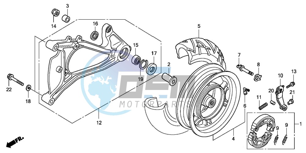 REAR WHEEL/SWINGARM