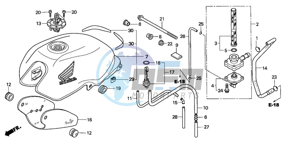 FUEL TANK (CBF600N/NA)