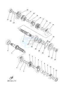 XT660ZA XT660Z ABS TENERE (2BE3 2BE3 2BE3) drawing TRANSMISSION