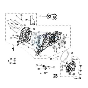 ELY 125DN EU drawing CRANKCASE