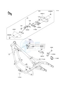 BN 125 A [ELIMINATOR 125] (A6F-A9F) A7F drawing FRAME FITTINGS