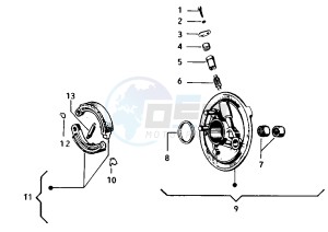 FL2 HP 50 drawing Front wheel hub