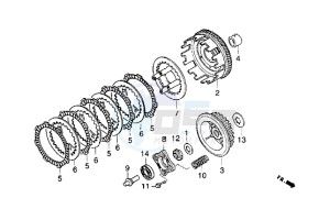 Cougar 125 drawing Clutch