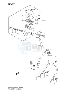 GSX1300R (E3-E28) Hayabusa drawing FRONT BRAKE HOSE