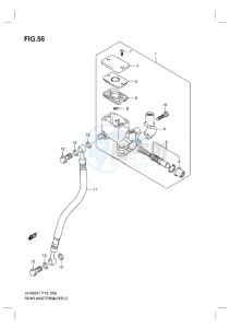 UH200G BURGMAN EU drawing REAR MASTER CYLINDER