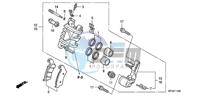 FRONT BRAKE CALIPER