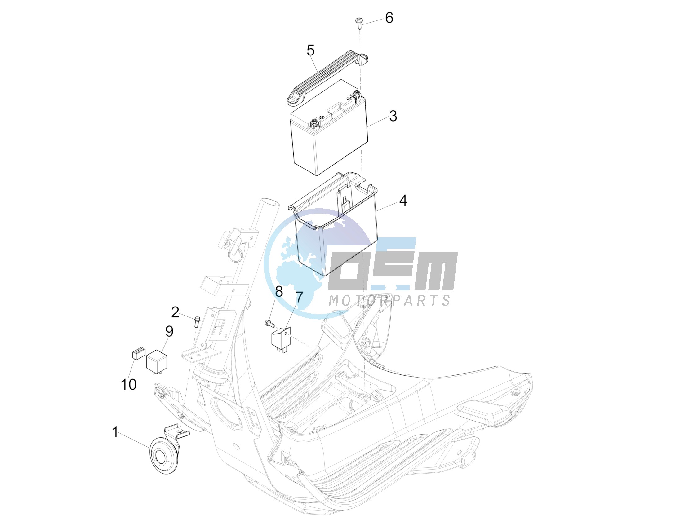 Remote control switches - Battery - Horn