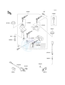 ER 500 A [ER5] (A3-A4) [ER5] drawing IGNITION SWITCH