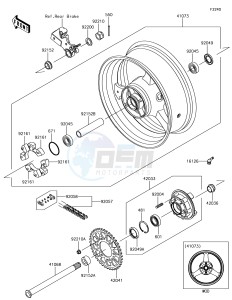 NINJA ZX-10R ZX1000SJF XX (EU ME A(FRICA) drawing Rear Hub