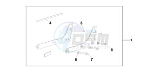 VT750CA9 Europe Direct - (ED / MK) drawing BACKREST/REAR CAR