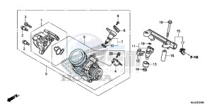 NC750SDE NC750SD Europe Direct - (ED) drawing THROTTLE BODY