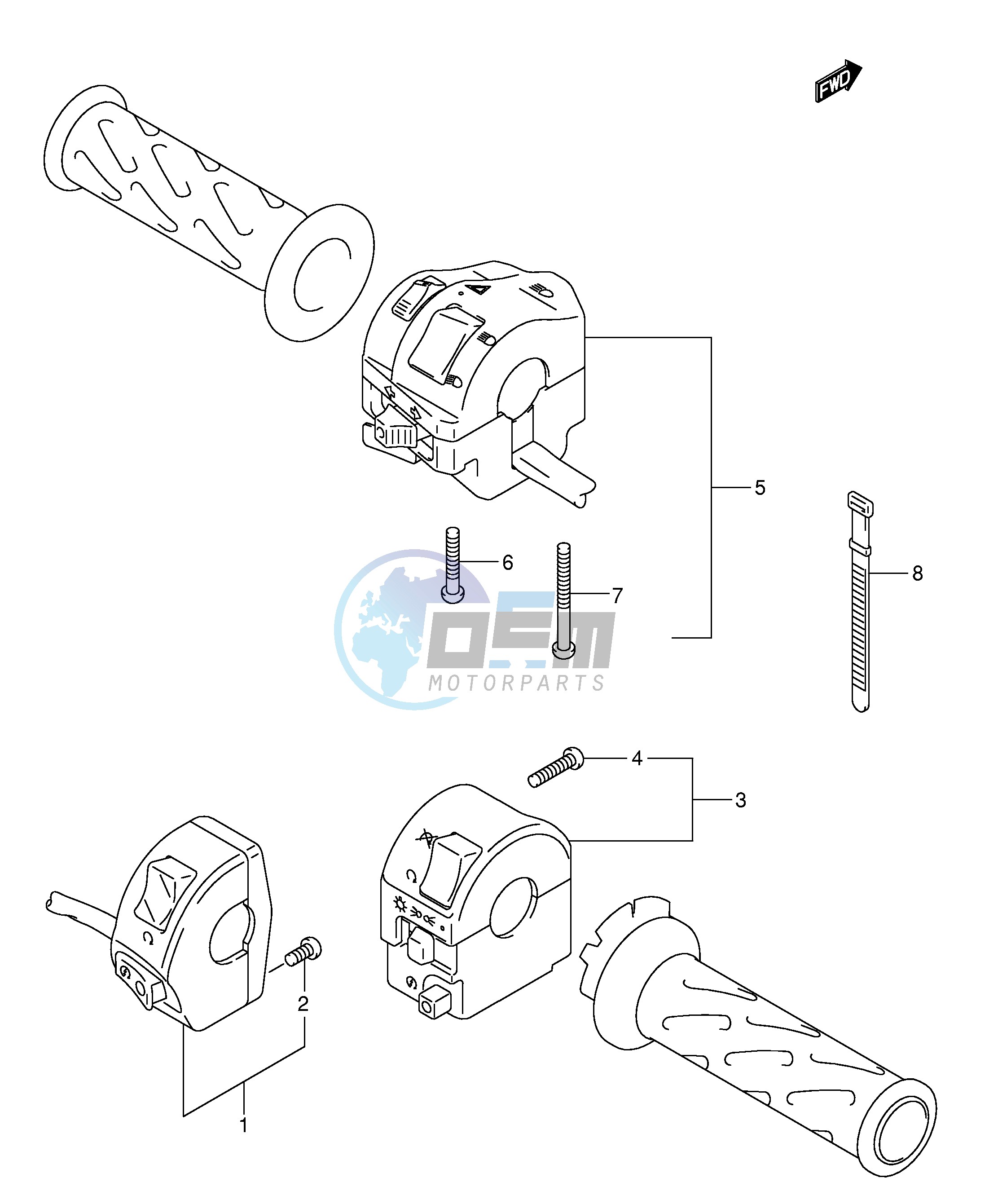 HANDLE SWITCH (MODEL K3 K4)