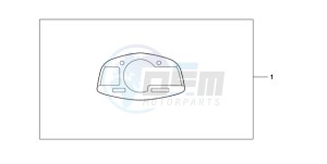 CBR600RR9 UK - (E / SPC) drawing METER PANEL