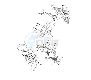 YP R X-MAX ABS 250 drawing FENDER