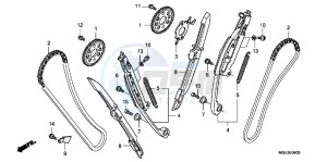 VFR1200FD VFR1200F UK - (E) drawing CAM CHAIN/ TENSIONER