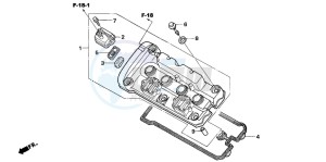 CBF600S drawing CYLINDER HEAD COVER (CBF600S6/SA6/N6/NA6)