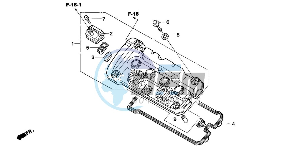 CYLINDER HEAD COVER (CBF600S6/SA6/N6/NA6)