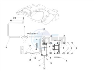 DORSODURO 900 E4 ABS (APAC) drawing Fuel vapour recover system