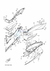 CZD300-A XMAX 300 (BBA3) drawing STAND & FOOTREST 2