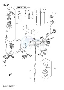 LT-Z400 (E28-E33) drawing WIRING HARNESS