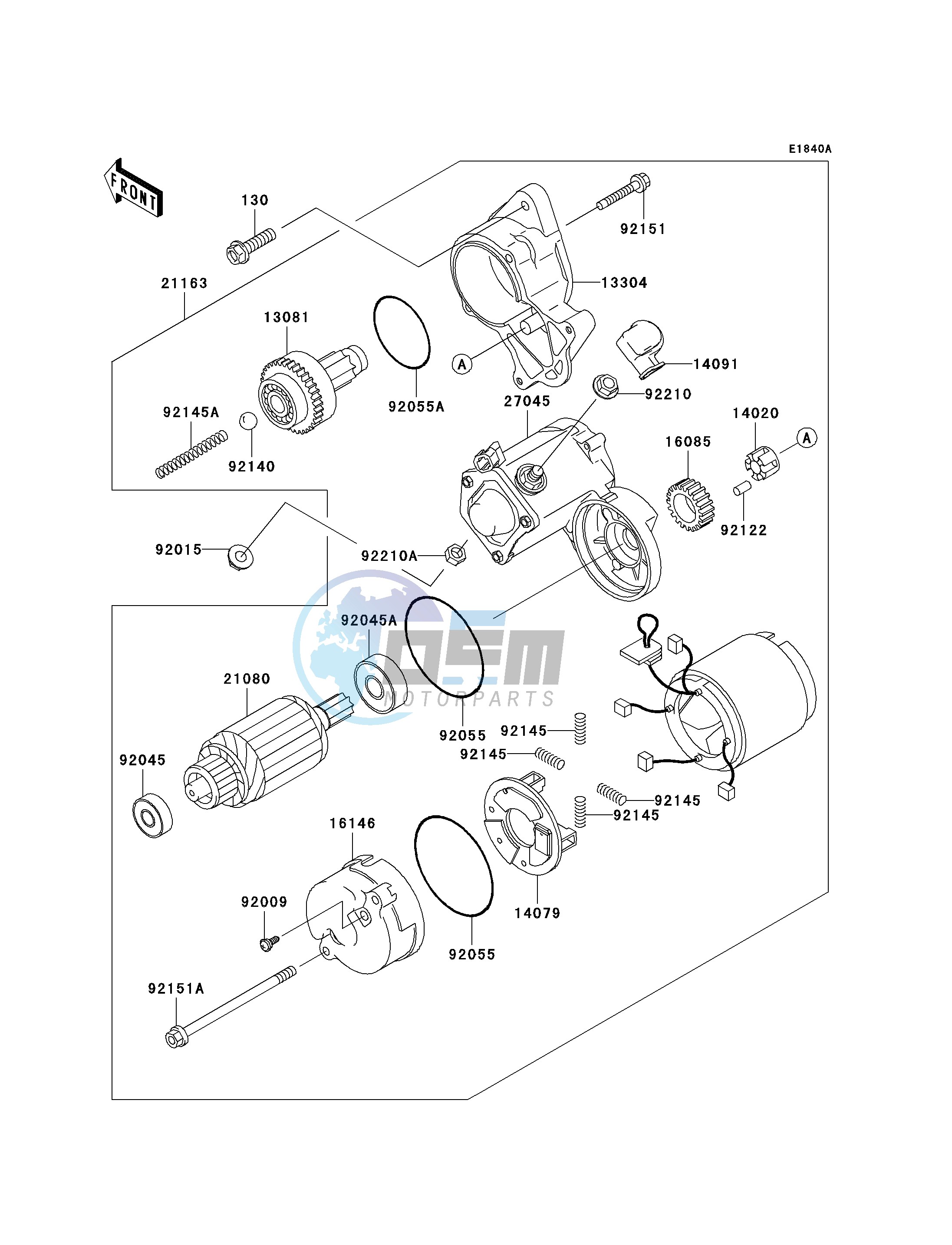 STARTER MOTOR-- FD620DE485833 - - -