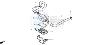 VT750C2 drawing SUB AIR CLEANER