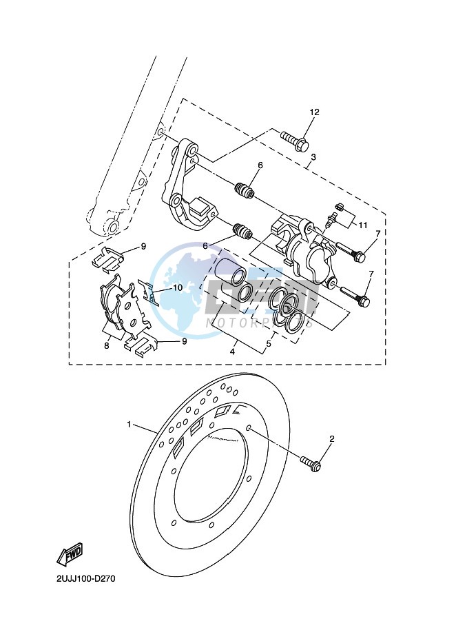 FRONT BRAKE CALIPER