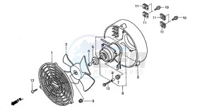 TRX350FM RANCHER 4X4S drawing COOLING FAN