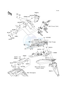 ZX 1000 M [NINJA ZX-10R] (C1) [NINJA ZX-10R] drawing FENDERS