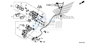 CBR650FE CBR650FE 2ED - (2ED) drawing REAR BRAKE CALIPER