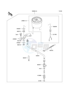 KLF 300 C [BAYOU 300 4X4] (C10-C14) [BAYOU 300 4X4] drawing OPTIONAL PARTS-- METER- -