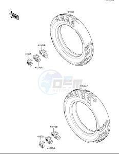 EX 250 F [NINJA 250R] (F2-F4) [NINJA 250R] drawing TIRES