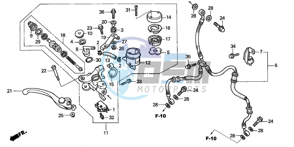 FR. BRAKE MASTER CYLINDER