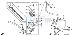 VT750CA9 Australia - (U / ST) drawing FRONT BRAKE MASTER CYLINDER